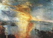 Joseph Mallord William Turner The Burning of the Houses of Parliament painting